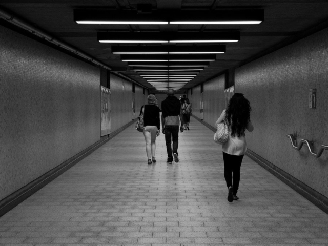 Subway passage in Montreal.